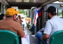 mercados e onibus