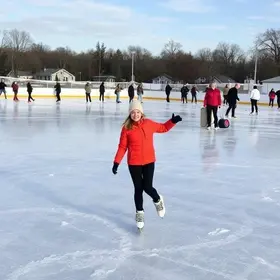 pista de patinação no gelo