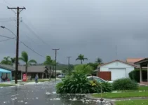 tempestade com granizo e ventos fortes
