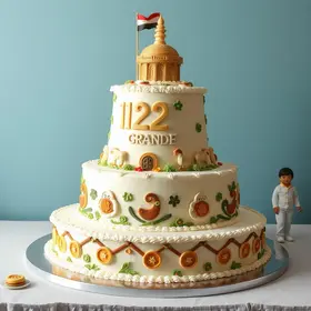 bolo gigante 127 anos Campo Grande