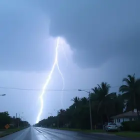 alerta de tempestade em Campo Grande